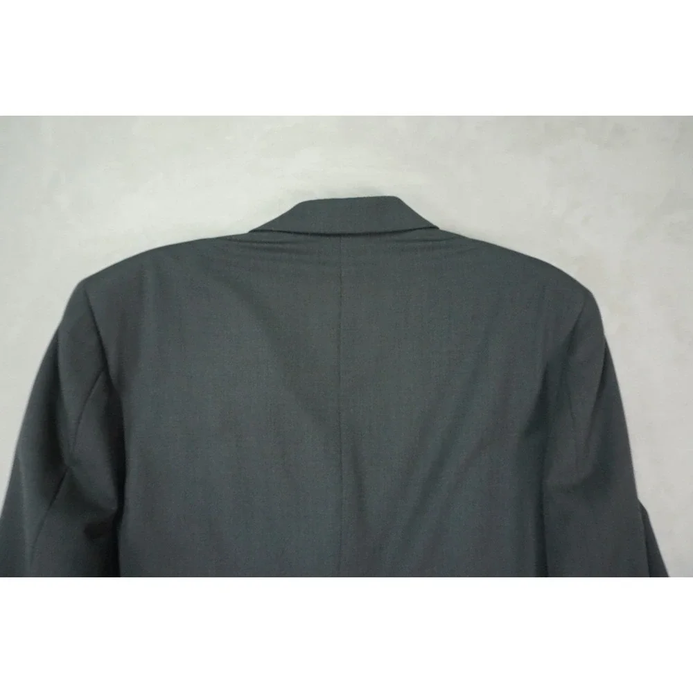 Brooks Brothers Wool Blazer Mens 40R Charcoal Gray Made in‎ Italy Sport Coat
